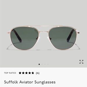 Madewell Suffolk Aviator Sunglasses